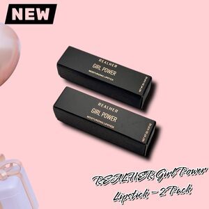 New REALHER Girl Power Moisturizing Lipstick – 2-Pack Bundle